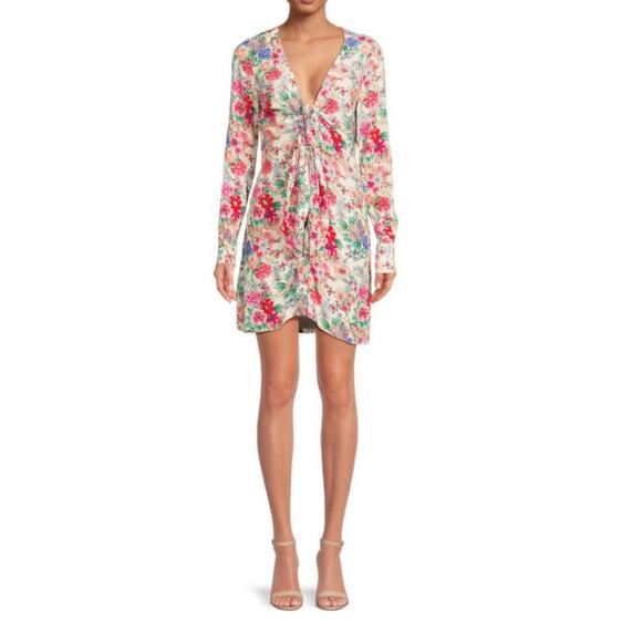 Favorite Daughter Barely Holding It Together Floral Long Sleeve Dress sz12 NWT - Picture 8 of 8